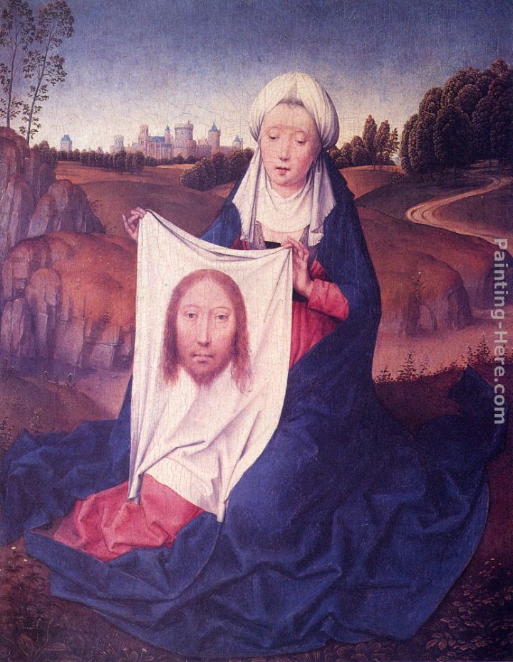 St. Veronica painting - Hans Memling St. Veronica art painting